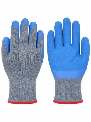Crinkle latex glove