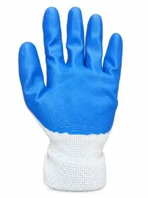 Nitrile-coated knit glove