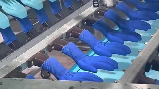 Glove production